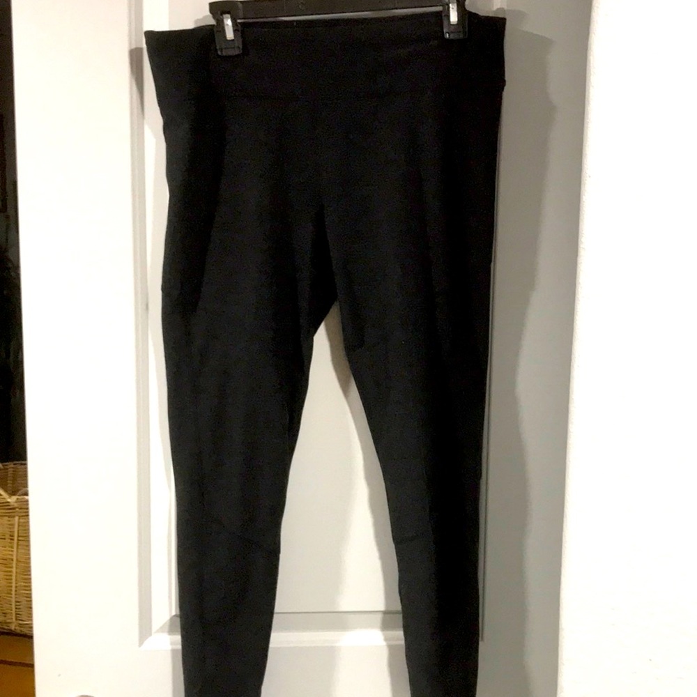 Joy lab dark heather gray/black leggings size XL